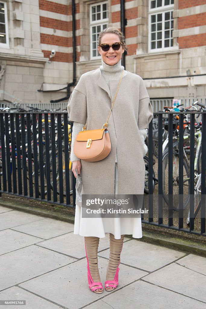 Street Style - London Collections: WOMEN AW15 - February 20 To February 24, 2015