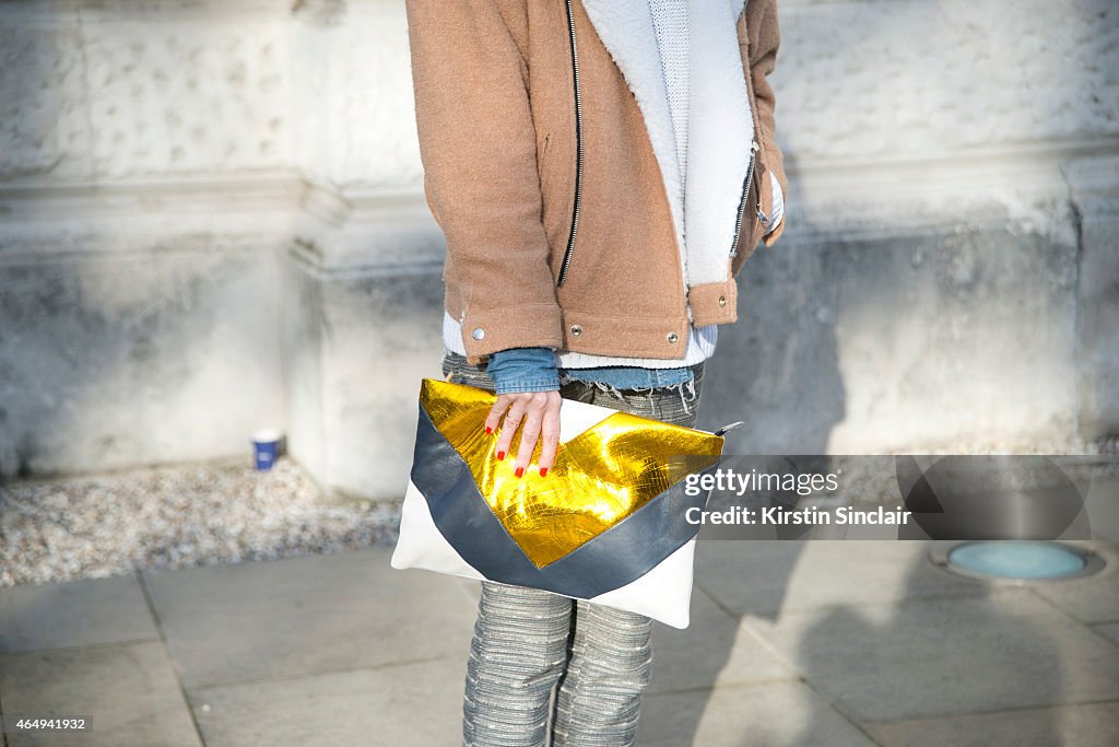 Street Style - London Collections: WOMEN AW15 - February 20 To February 24, 2015