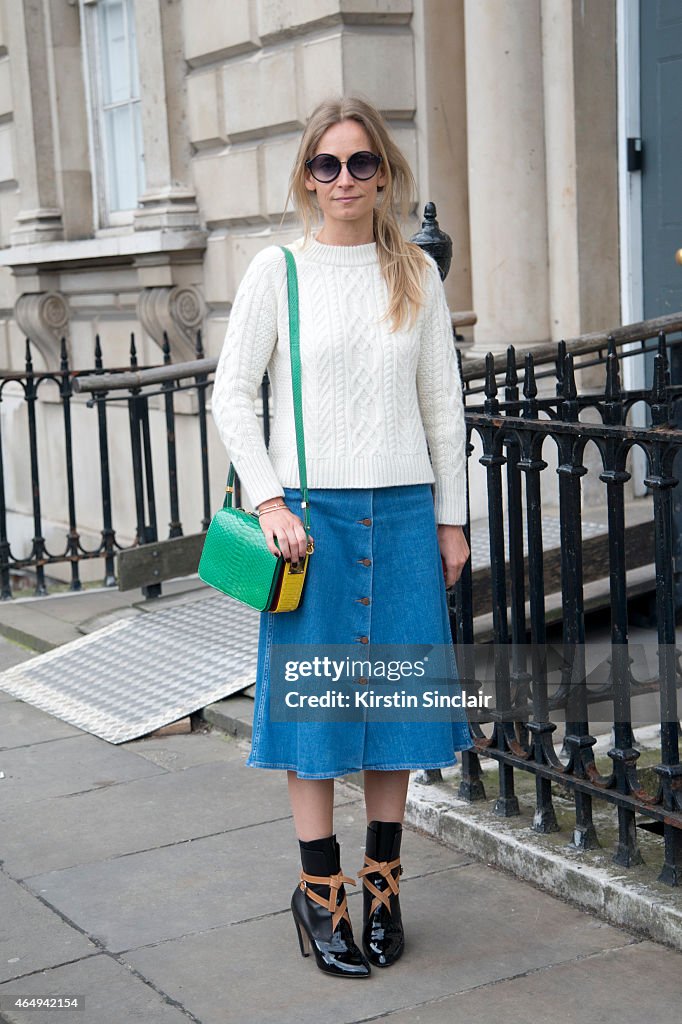 Street Style - London Collections: WOMEN AW15 - February 20 To February 24, 2015