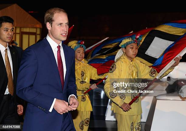 Prince William, Duke of Cambridge arrives at the GREAT Festival of Creativity at the Long Museum on March 2, 2015 in Shanghai, China. Prince William,...