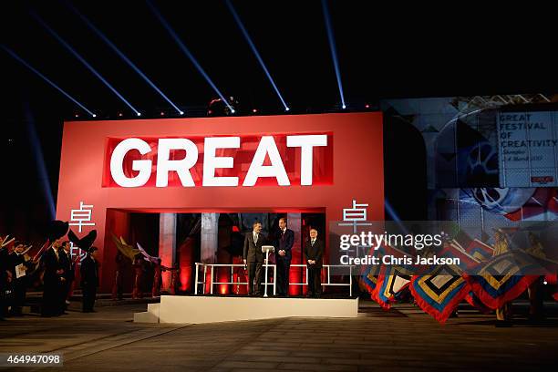 Prince William, Duke of Cambridge opens the GREAT Festival of Creativity at the Long Museum on March 2, 2015 in Shanghai, China. Prince William, Duke...