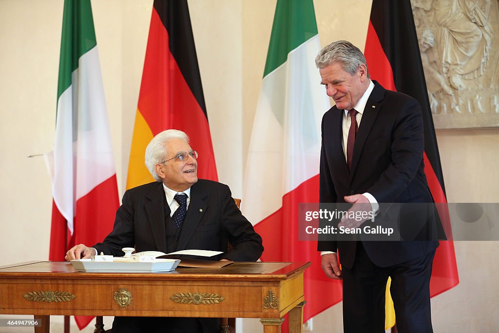 Italian President Sergio Mattarella Visits Germany