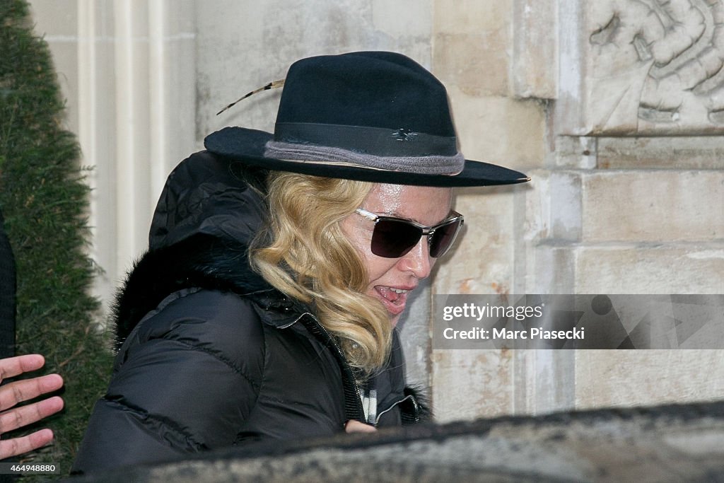 Celebrity Sightings In Paris  -  March 02, 2015