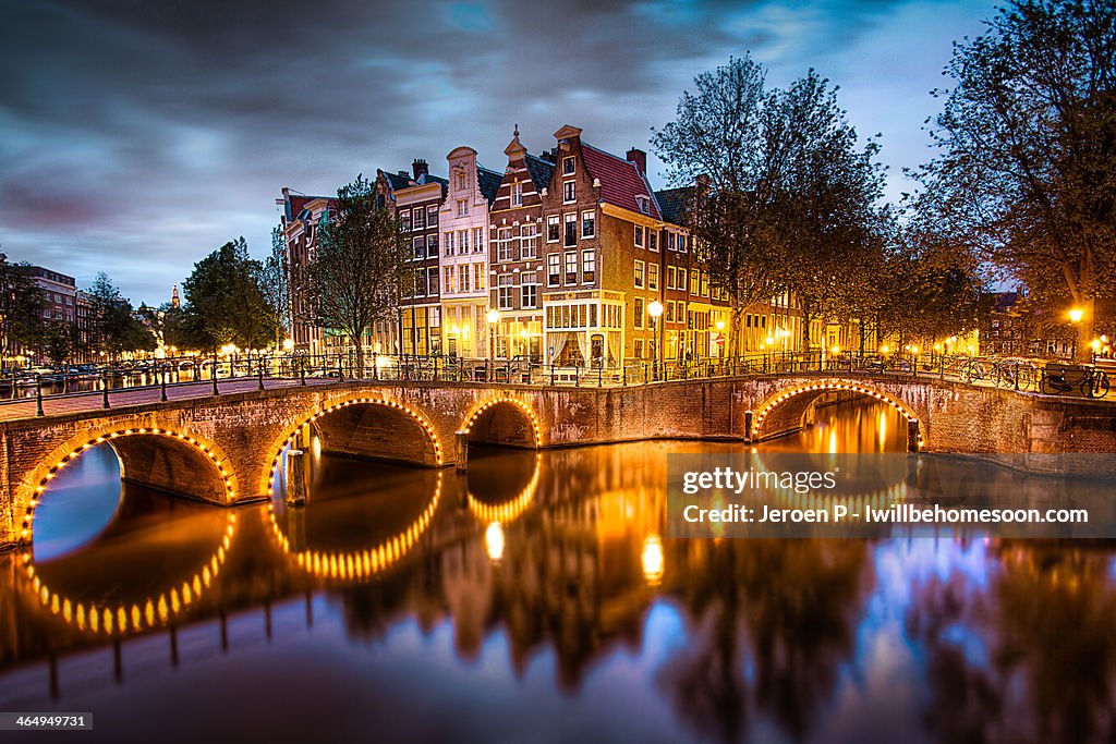 The Amsterdam Canals by Night