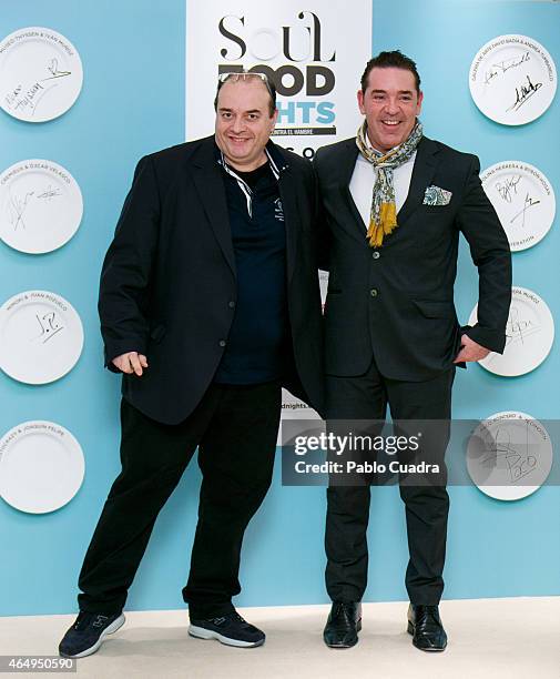 Italian Chef Andrea Tumbarello attends 'Soul Food Nights' presentation at Hesperia Hotel on March 2, 2015 in Madrid, Spain.