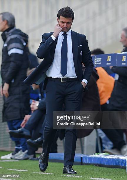 Andrea Stramaccioni head coach of Udinese during the Serie A match between AC Cesena and Udinese Calcio at Dino Manuzzi Stadium on March 1, 2015 in...