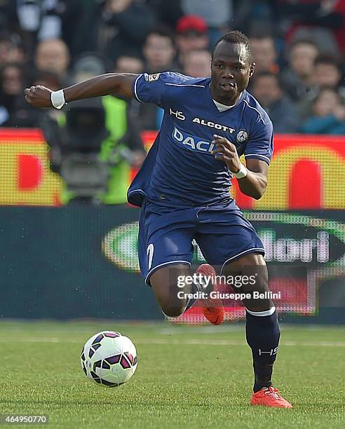 Emmanuel Agyemang Badu of Udinese in action during the Serie A match between AC Cesena and Udinese Calcio at Dino Manuzzi Stadium on March 1, 2015 in...