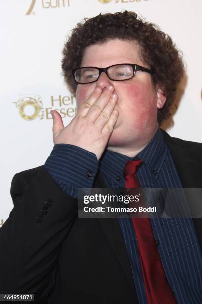 Actor Jesse Heiman attends the OK! Magazine pre-Grammy party held at Lure on January 24, 2014 in Hollywood, California.