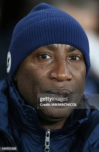 Queens Park Rangers' English caretaker manager Chris Ramsey is pictured during the English Premier League football match between Sunderland and...