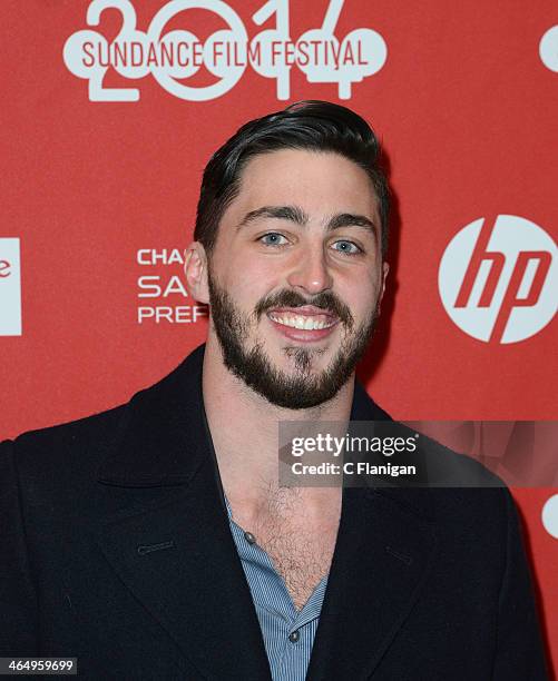 Actor David Flannery attends the premiere of 'Rudderless' at the Eccles Center Theatre during the 2014 Sundance Film Festival on January 24, 2014 in...