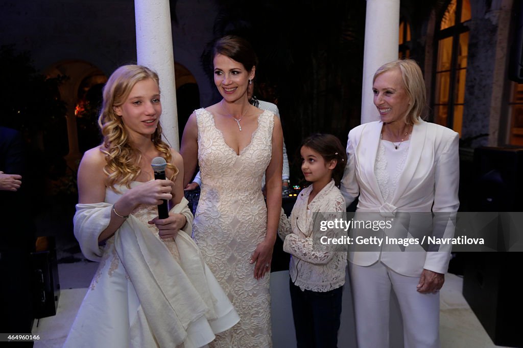 Martina Navratilova and Julie Lemigova Wedding Reception