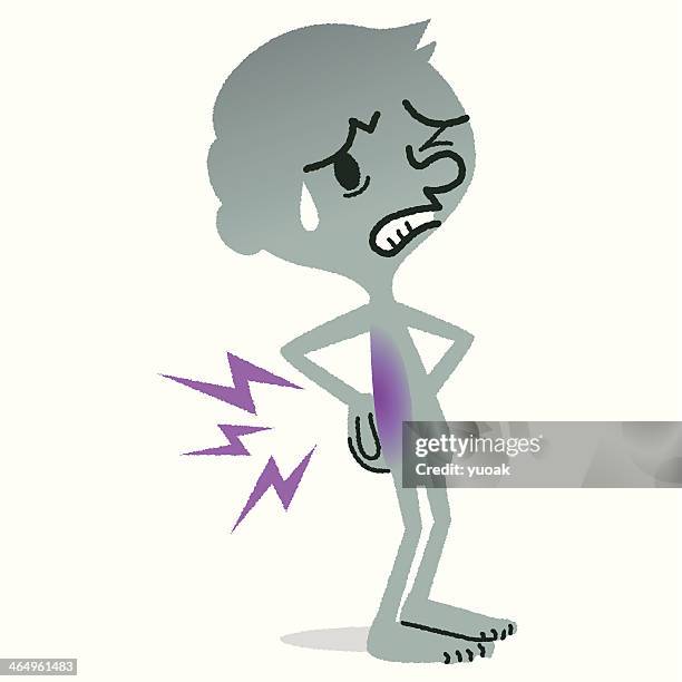 backache - chiropractor stock illustrations