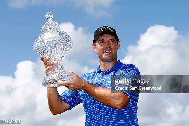Padraig Harrington of Ireland poses with the trophy after winning The Honda Classic at PGA National Resort & Spa - Champion Course on March 2, 2015...