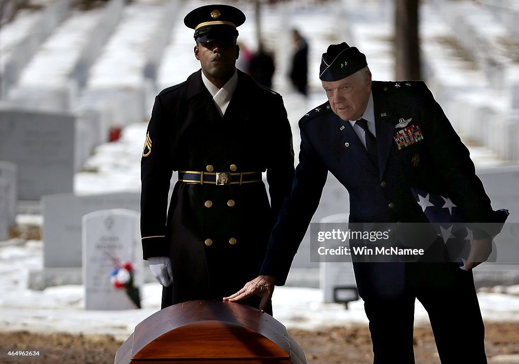 Burial Service For WWII Airman Held At Arlington National Cemetery