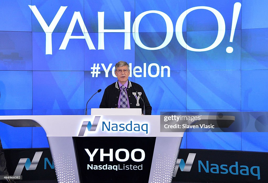 Yahoo! Inc. Celebrates 20 Years & Rings The Nasdaq Stock Market Opening Bell