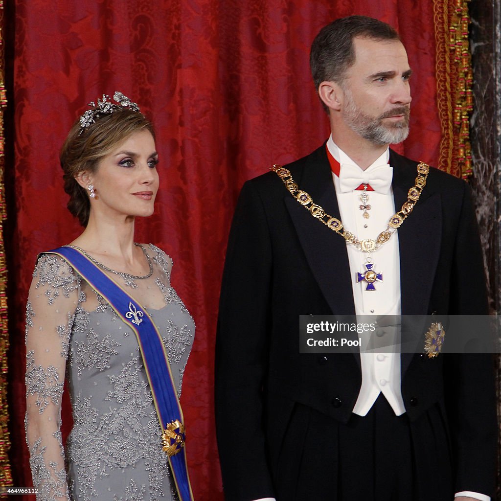 Spanish Royals Host a Dinner for The Colombian President