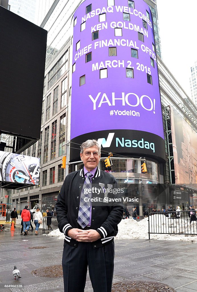 Yahoo! Inc. Celebrates 20 Years & Rings The Nasdaq Stock Market Opening Bell