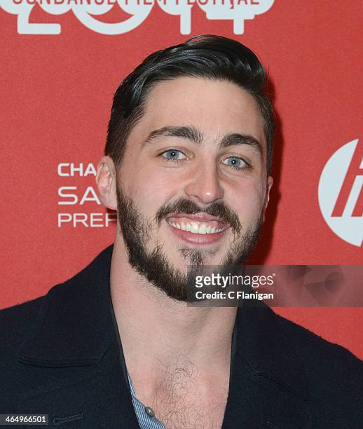 Actor David Flannery attends the premiere of 'Rudderless' at the Eccles Center Theatre during the 2014 Sundance Film Festival on January 24, 2014 in...