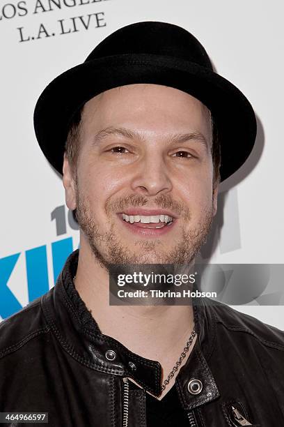 Gavin DeGraw attends the KIIS 102.7 and ALT 98.7 FM pre-Grammy party and lounge at JW Marriott Los Angeles at L.A. LIVE on January 24, 2014 in Los...