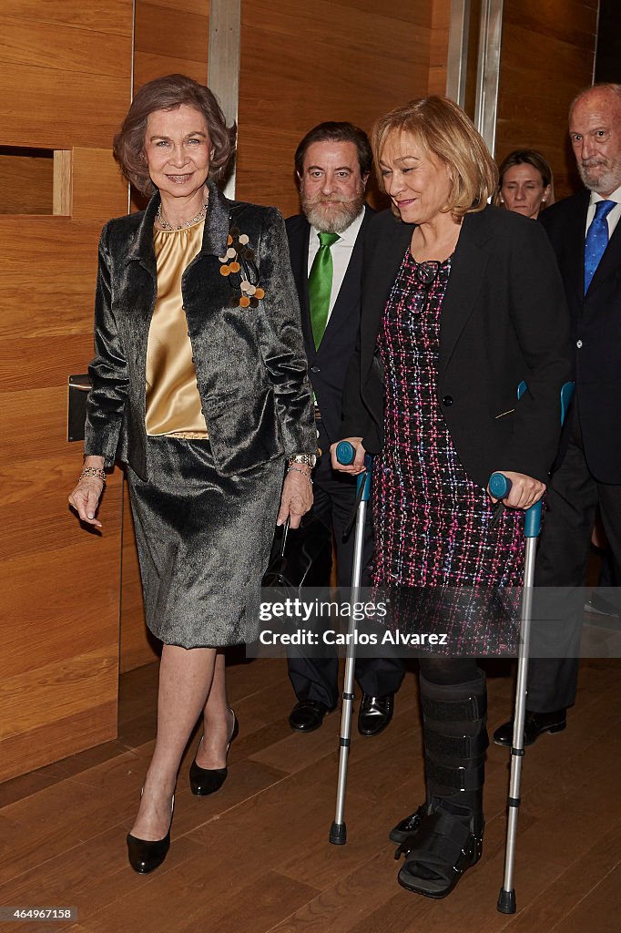 Queen Sofia Attends 'Painting and Sculpture' Awards in Madrid