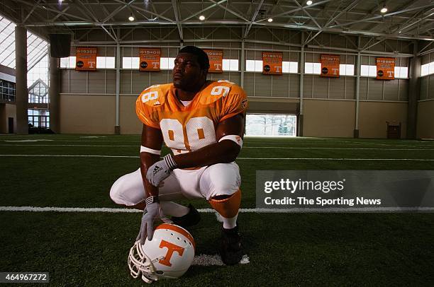 John Henderson of the Tennessee Volunteers poses for a portrait in Knoxville, Tennessee on June 27, 2001.