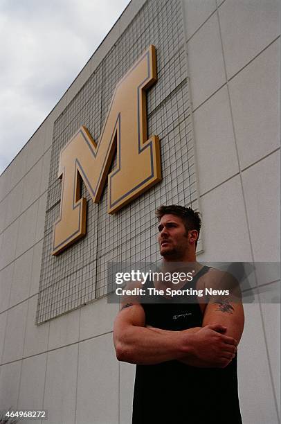 Justin Smith of the Missouri Tigers poses for a photo on March 14, 2001.