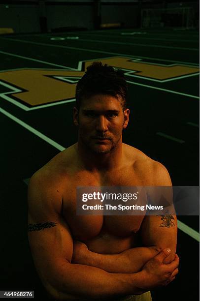 Justin Smith of the Missouri Tigers poses for a photo on March 14, 2001.