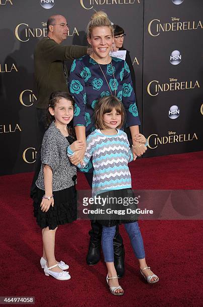 Actress Busy Philipps and daughter Birdie Silverstein arrive at the World Premiere of Disney's "Cinderella" at the El Capitan Theatre on March 1,...
