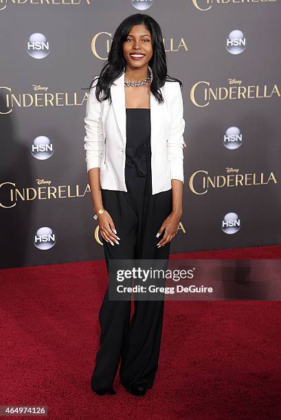 Singer Diamond White arrives at the World Premiere of Disney's "Cinderella" at the El Capitan Theatre on March 1, 2015 in Hollywood, California.