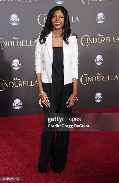 Singer Diamond White arrives at the World Premiere of Disney's "Cinderella" at the El Capitan Theatre on March 1, 2015 in Hollywood, California.