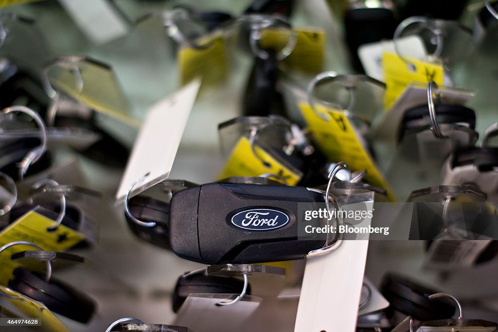 Ford Motor Co. Car Dealerships Ahead Of Motor Vehicle Sales Figures