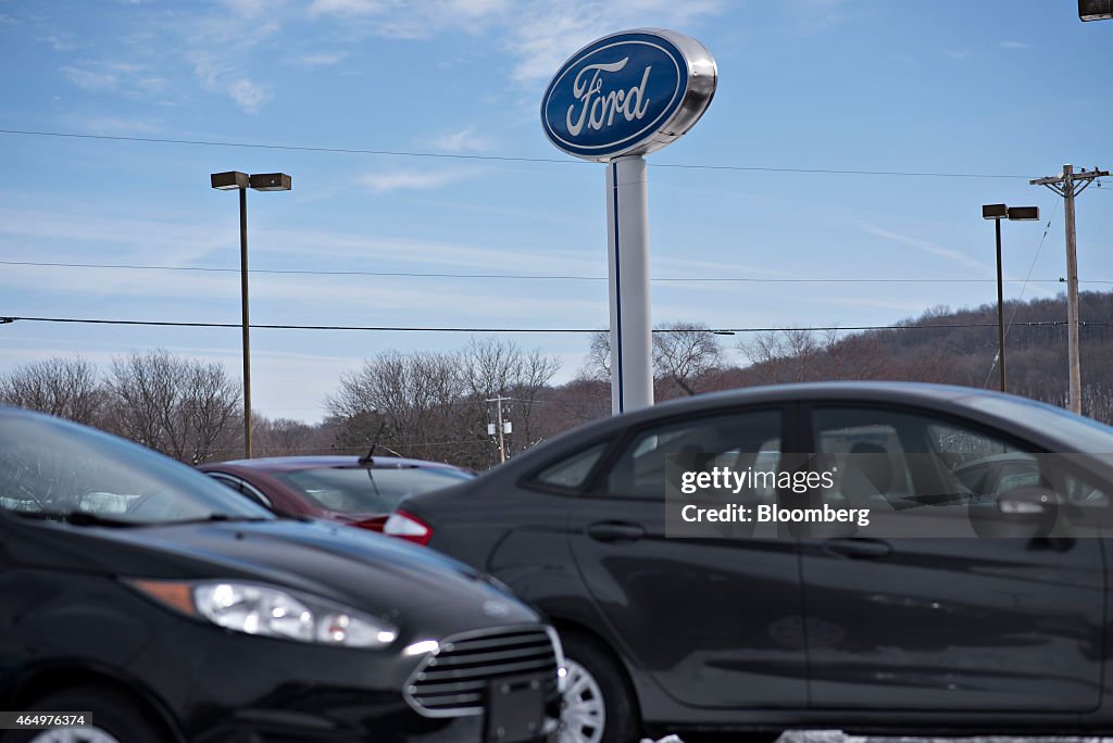 Ford Motor Co. Car Dealerships Ahead Of Motor Vehicle Sales Figures