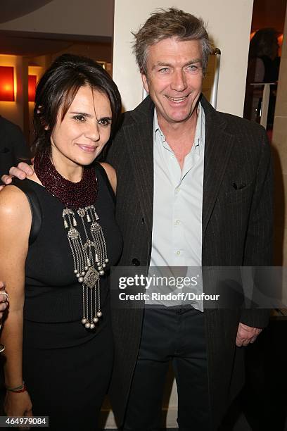 Ilaria Borrelli and Philippe Caroit attend the "Talking to the Trees-Retour a la Vie" Paris screening at Cinema l'Arlequin on March 2, 2015 in Paris,...