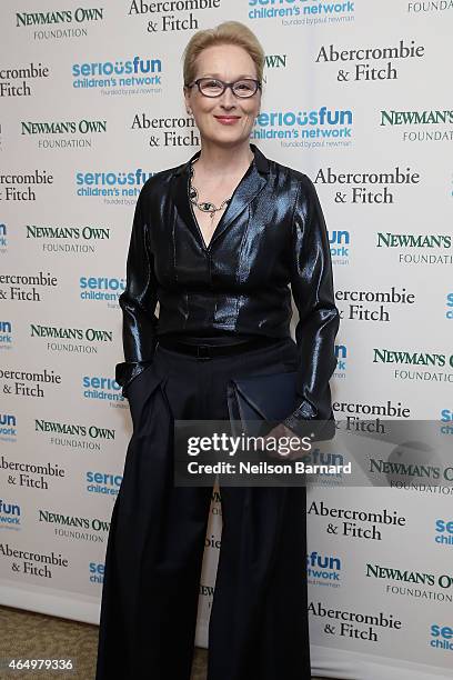 Actress Meryl Streep attends SeriousFun Children's Network 2015 New York Gala: An Evening of SeriousFun Celebrating the Legacy of Paul Newman at...