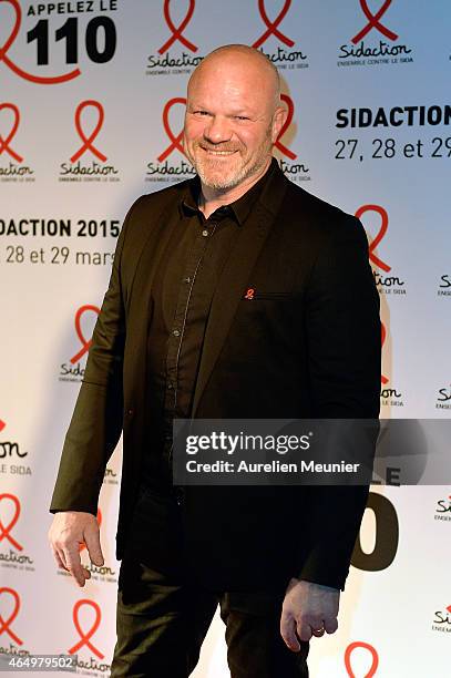 Philippe Etchebest attends the Sidaction 2015 at Musee du Quai Branly on March 2, 2015 in Paris, France.