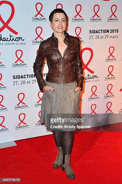 Sophie Jovillard attends the Sidaction 2015 at Musee du Quai Branly on March 2, 2015 in Paris, France.