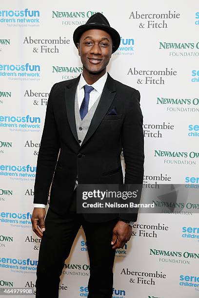 Aloe Blacc attends SeriousFun Children's Network 2015 New York Gala: An Evening of SeriousFun Celebrating the Legacy of Paul Newman at Avery Fisher...