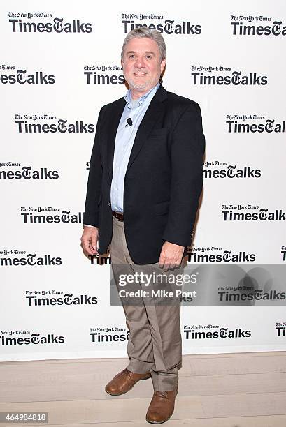 Mike Rinder attends TimesTalks Presents An Evening With "Going Clear: Scientology and the Prison of Belief" at The Times Center on March 2, 2015 in...