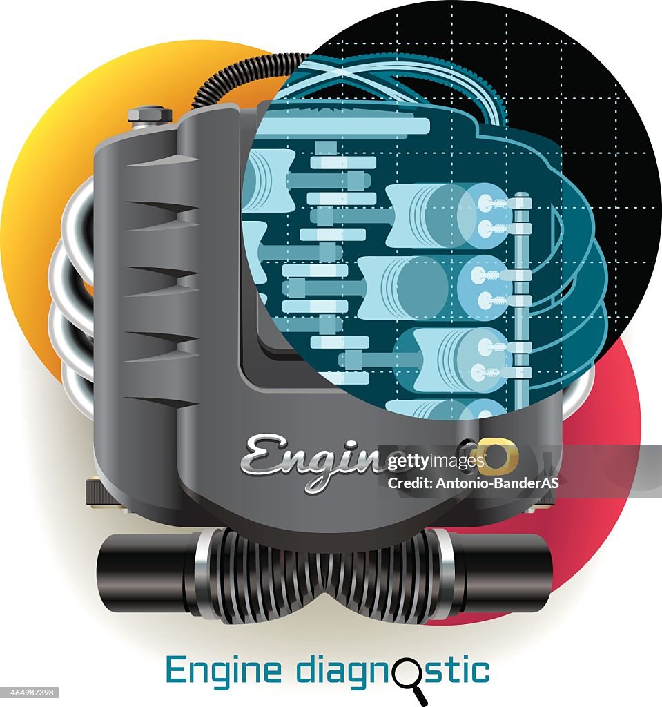 Engine Fault Animation Engine Diagnostic High-Res Vector Graphic - Getty Images