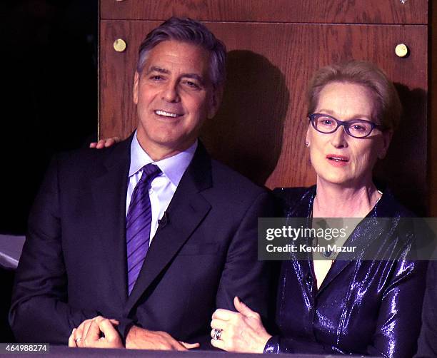 George Clooney and Meryl Streep attend SeriousFun Children's Network 2015 New York Gala: An Evening Of SeriousFun Celebrating the Legacy Of Paul...