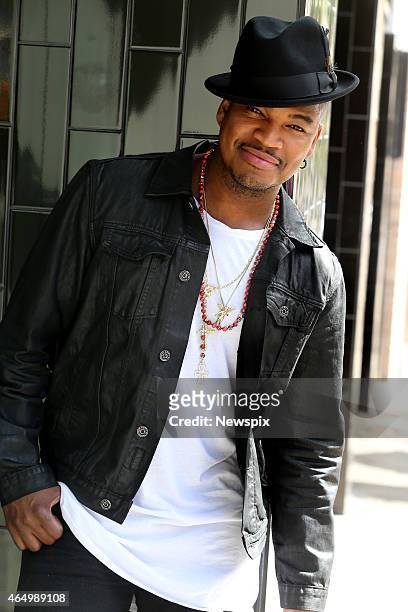 American singer-songwriter Ne-Yo poses during a photo shoot on March 2, 2015 in Sydney, Australia to promote his latest album, 'Non-Fiction'.