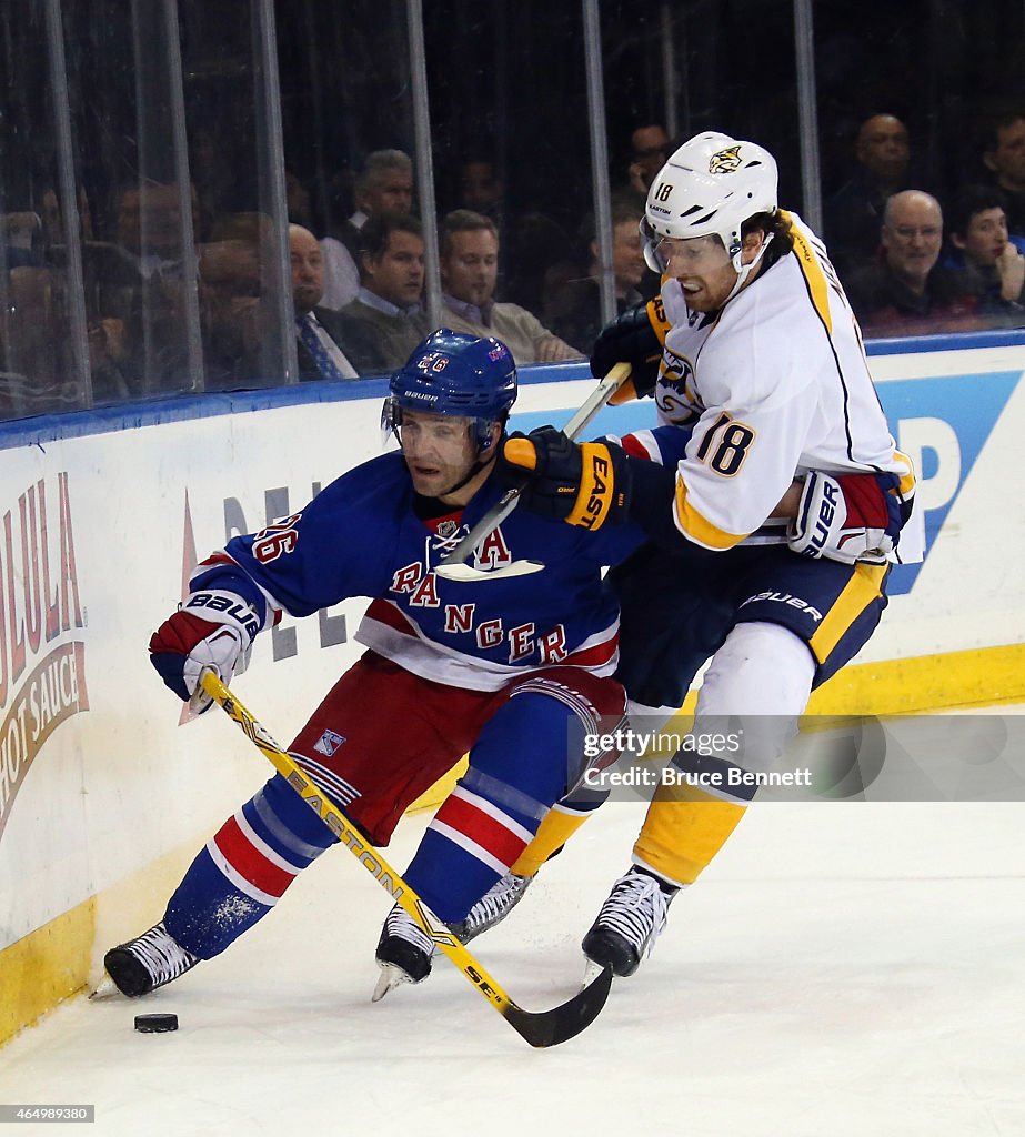 Nashville Predators v New York Rangers