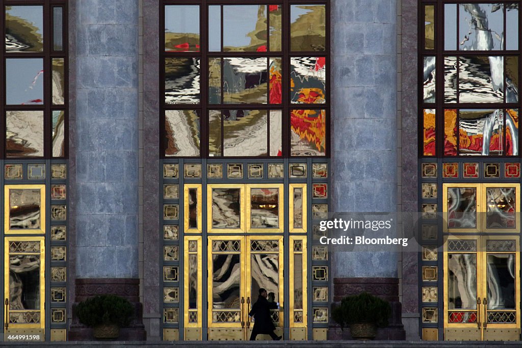 Views Of Tiananmen Gate Ahead Of China's National People's Congress