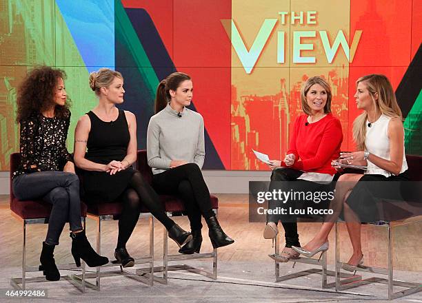 Stacy London and Samantha Ponder guest co-host Thursday, February 26, 2015. Guests include Walt Disney Television via Getty Images News' Diane...