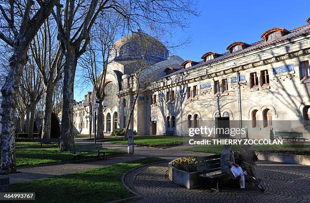 Picture shows the Centre Thermal des Domes thermal baths in Vichy, central France, on January 17, 2014. AFP PHOTO / THIERRY ZOCCOLAN