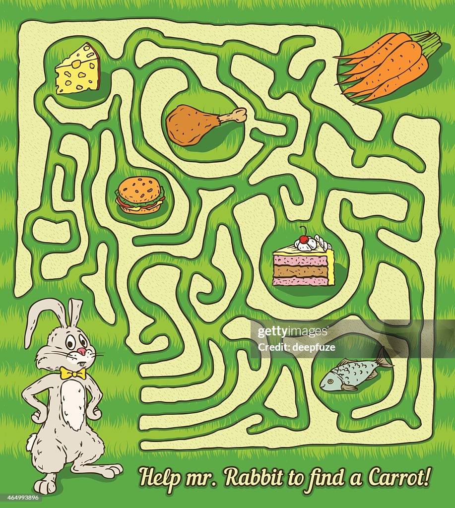 Roger Rabbit Maze Rabbit Maze Game High-Res Vector Graphic - Getty Images