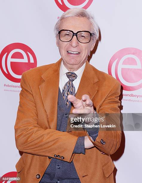 Mentalist The Amazing Kreskin attends the "Stop Ebola And Build For The Future" concert at United Nations Headquarters on March 2, 2015 in New York...