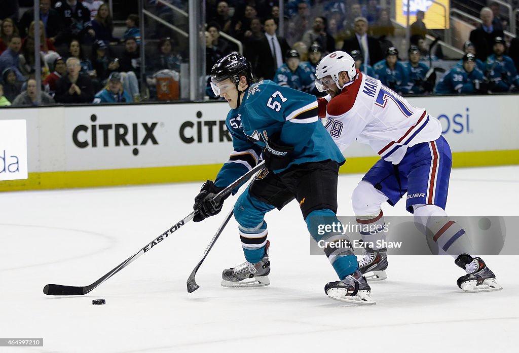 Montreal Canadiens v San Jose Sharks