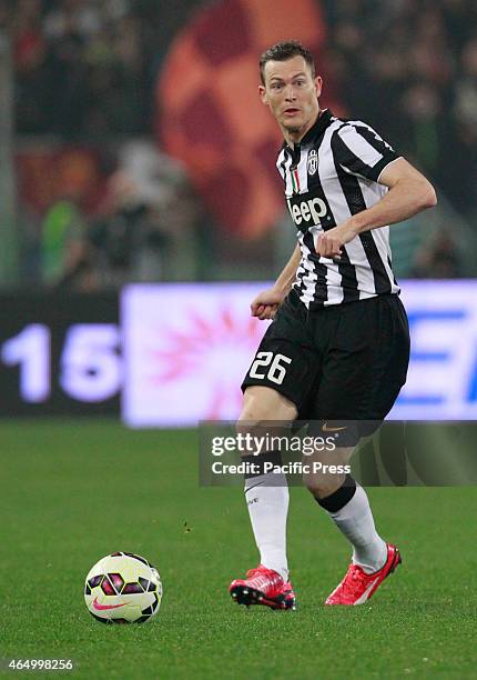 Stephan Lichtsteiner during the Italian Serie A soccer match between A.S Roma and Juventus F.C in Olympic Stadium. During the Italian Serie A soccer...