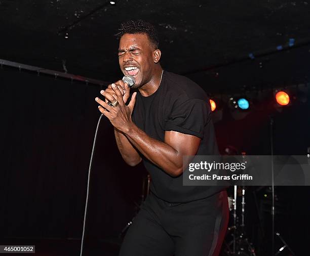 Recording artist Luke James performs onstage at The Loft at Center Stage on March 2, 2015 in Atlanta, Georgia.